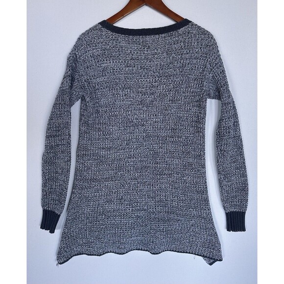 Women's Gray Crew Neck Sweater - Picture 7 of 13